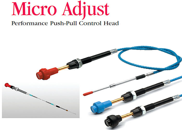 Micro Adjust Performance Throttle Control Cable Head , Custom Push Pull