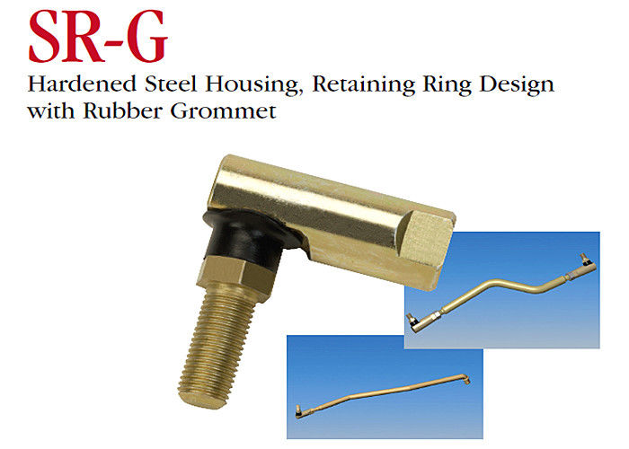 Hardened Steel Housing Stainless Steel Ball Joint SR - G Series With Rubber Grommet