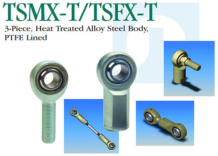 TSMX - T / TSFX - T Precision Stainless Steel Ball Joint Rod Ends 3 Piece PTFE Lined