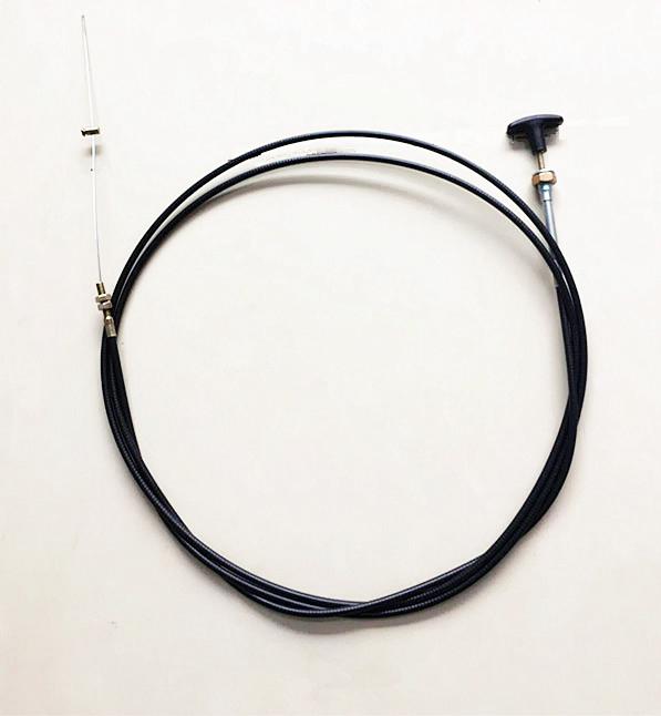 Black Non Lock Control Cable Fittings / Flexible Push Pull Control