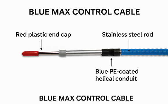 Blue Max™ High-Performance Push-Pull Control Cable | Phidix Motion