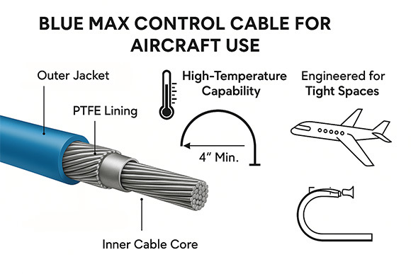 Blue Max Control Cable for Aviation Applications – Compact, Flexible ...