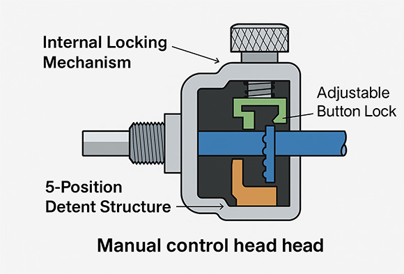 Shift Control Components Manual Shifter Control Head | PHIDIX 928318 for Industrial & Off-Road Use