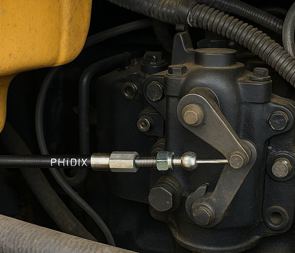 Manual Engine Stop Control Cable | Phidix Pull-Only Tension Cable