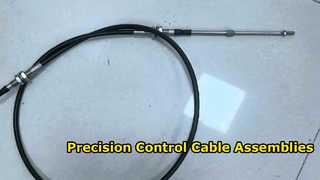 Push-Pull Control Cable Assembly With Threaded End Fittings