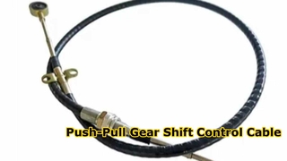 Push-Pull Gear Shift Control Cable With Threaded Bulkhead & Rod End