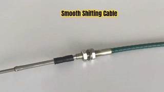Precision Flexible Control Cable Shaft With Threaded Connector For Mechanical Linkage Systems