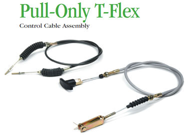High Tensile Industrial Control Cables , Pull - Only T - Flex Control Cable Assembly