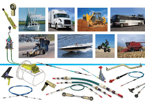 Mechanical Control Cable , Push Pull Control Cable For Construction Machinery