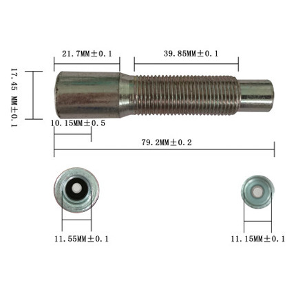 High Precision Cable End Fittings LD Threaded Conduit Cap  5/8 -18 UNF-2A