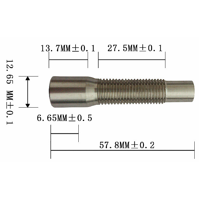 Construction Machinery Cable End Fittings Threaded Conduit Cap With UNF Thread