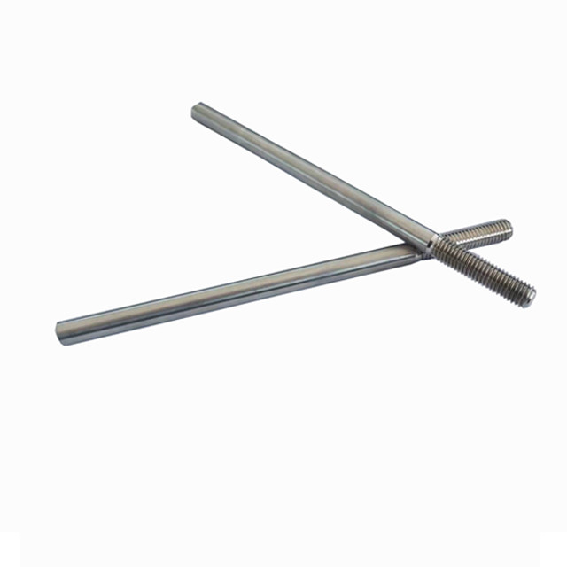 304 316 201 Stainless Steel Threaded Rod Customized Size Galvanized Surface