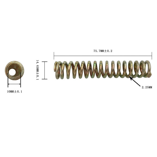 Custom Cable End Fittings Aluminum Steel Carbon Steel SS Compression Spring