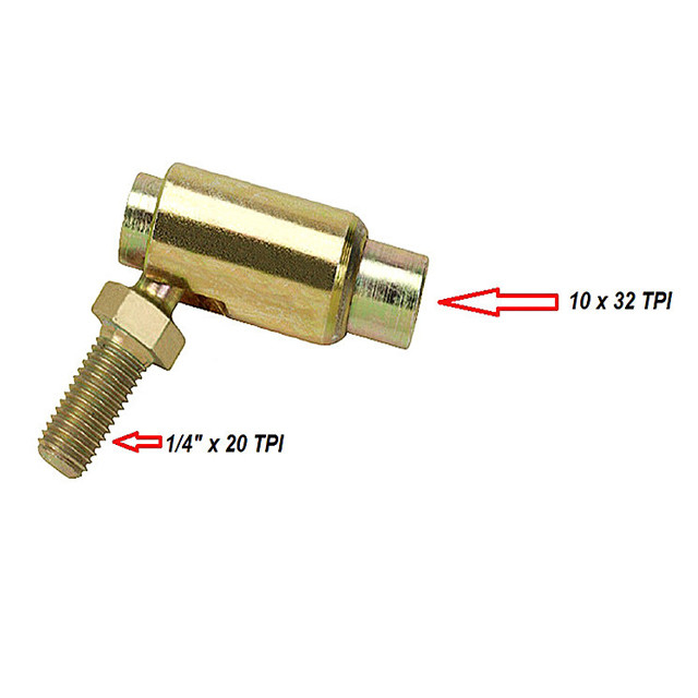 Yellow Zinc - Plated Stainless Steel Ball Joint With Ss Spring For Cable Assemblies