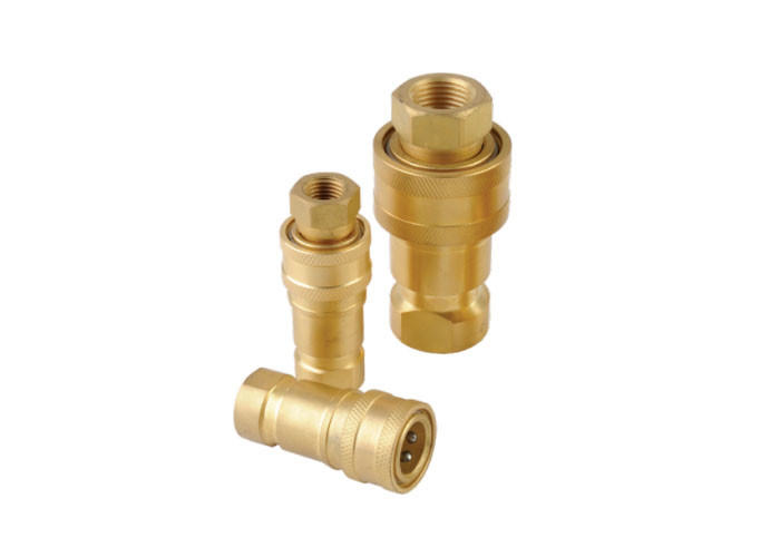 Opentype Coupling Open Close Type Brass Hydraulic Quick Couplings ISO7241B
