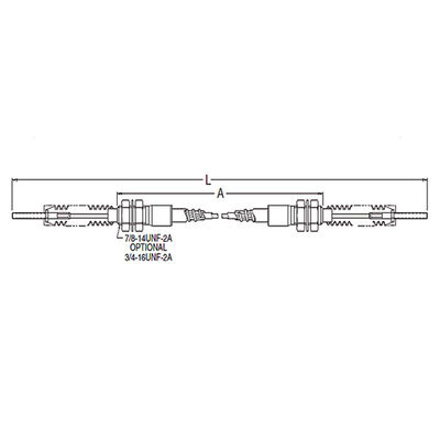 High Temperature Resistant Mechanical Control Cable Clutch Cables for FAW/Yutong Buses