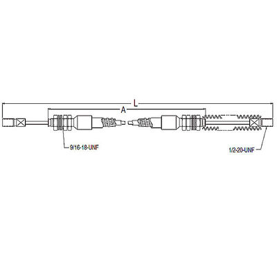 High Temperature Resistant Mechanical Control Cable Clutch Cables for FAW/Yutong Buses