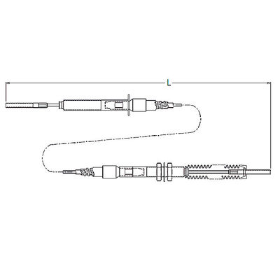 High Temperature Resistant Mechanical Control Cable Clutch Cables for FAW/Yutong Buses