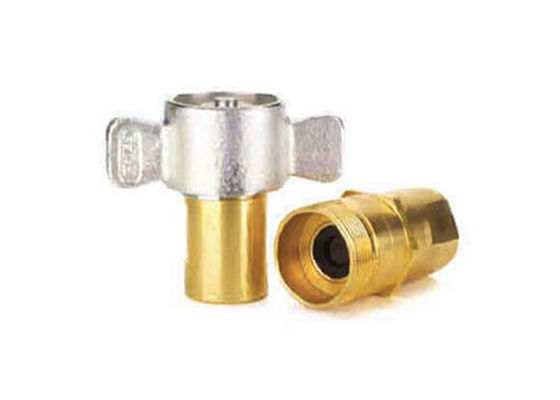 207 Bar Thread To Connect Valved Brass Quick Coupler