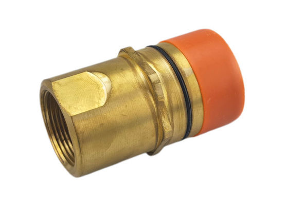 1-1/4" Thread Locked Brass Hydraulic Quick Connect Fittings