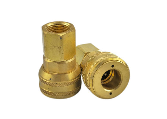 0.25 Inch Threaded Quick Connect , Brass Quick Release Coupling