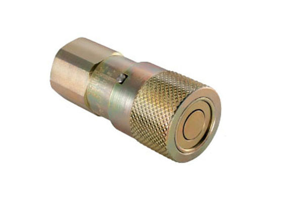 IATF16949 Steel Flat Face Coupler , 0.25'' Flat Face Quick Disconnect