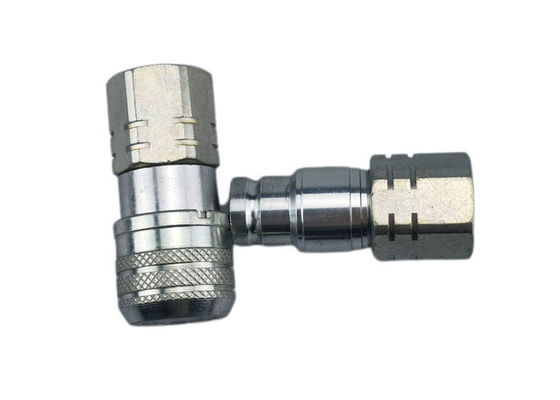 Carbon Steel 0.25'' Flat Face Coupler , ISO 16028 Flat Face Couplings