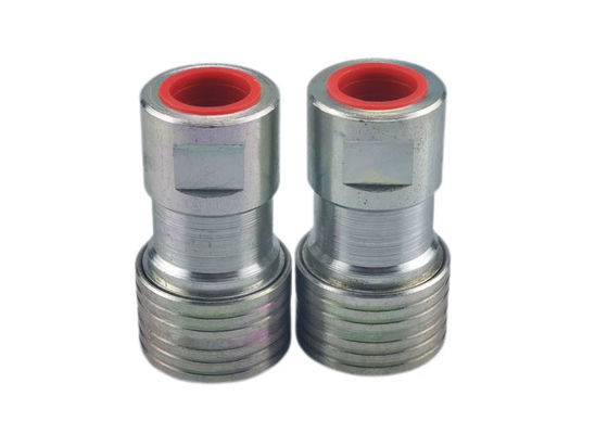 1-1/4'' Steel Double Shut Off Coupling , Hydraulic Quick Disconnect Couplings