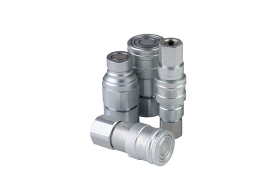 SS316 Hydraulic Flat Face Coupler NPT Thread For Petrochemicals