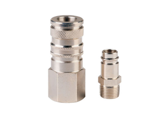 ISO B12 Standard Pneumatic Quick Couplings Shut Off Type