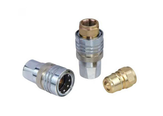 TEMA IATF16949 Steel Hydraulic Quick Coupling Straight Through Close Type