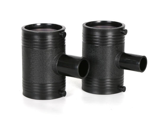 HDPE PE SDR11 SDR17 Plastic Electrofusion Fittings Reducing Tee For Water