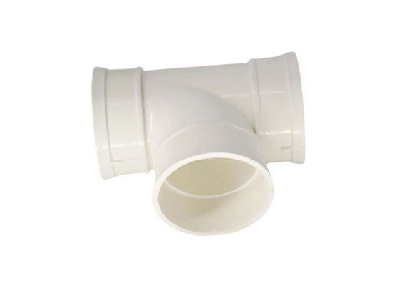 40 Pvc Pressure Pipe Fittings Tee Polyvinyl Chloride For Drainage