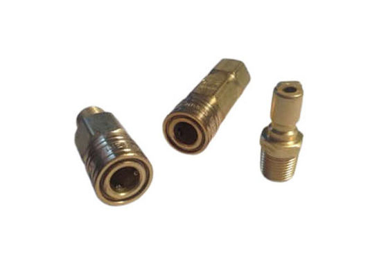 1/4'' Brass Quick Release Air Couplings Pneumatic Quick Coupling