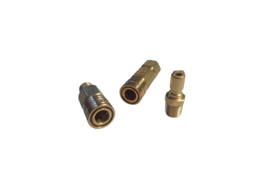1/4'' Brass Quick Release Air Couplings Pneumatic Quick Coupling