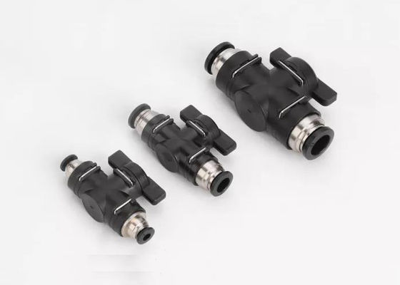 BUC Series Plastic Pneumatic Hand Control Valve Air Speed Controller Fitting