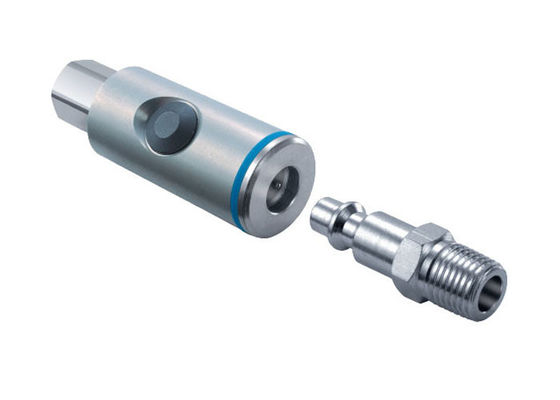 Industrial Interchange Pushbutton Safety Coupling With Compressed Air Pneumatic Quick Coupling