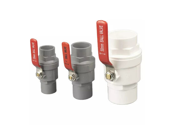 1/2&quot;- 4&quot; ABS Chrome Insert PVC Two Pieces Ball Valve Stainless Steel Handle