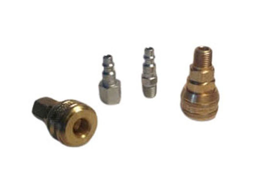 Automatic push-to-connect pin-type one-way shut off operation pneumatic couplings