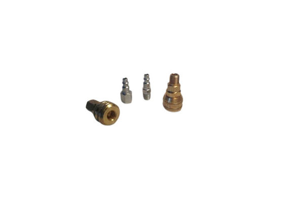 Automatic push-to-connect pin-type one-way shut off operation pneumatic couplings