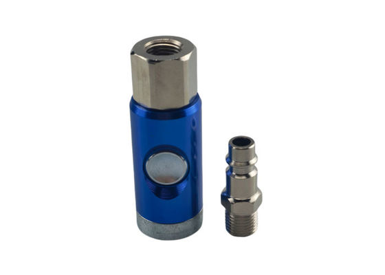 28scfm Push Button Pneumatic Quick Coupler BSP Air Hose Safety Coupler