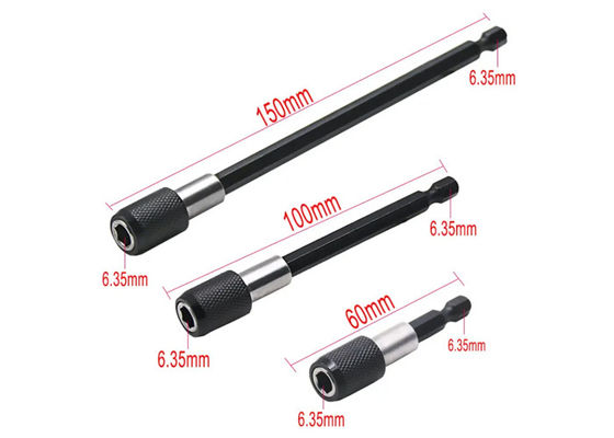 1/4 Inch Head Extension Rod Batch Magnetic Screwdriver Quick Transfer Lever Self-locking Extension Rod 150mm Hand Tools