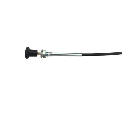 Cable Assembly With Black Round Handle 940MM Long 76MM Travel SS316 Wire Rope Black Conduit