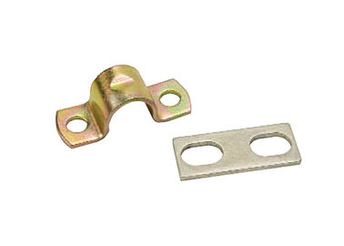 Steel Cable End Fittings Metal Strap Clamp / Shims For Cable Installation
