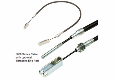Automotive Control Cable Assembly 3000 Series Carbon Steel / Plastic For Park Brakes