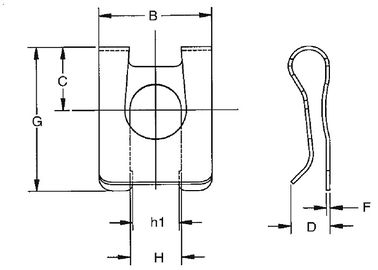 TXLM Series Stainless Steel Clevis Pin Clip Connecting Products For Agriculture