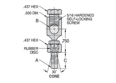DC / DH Swivel Ball Joint Rod End Bearing Connecting Products Type Wear Resistance