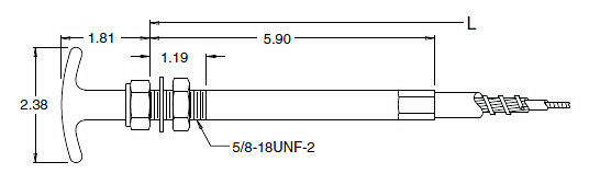 1-6mm Outer Diameter Mechanical Pull Control With 1-5mm Inner Diameter