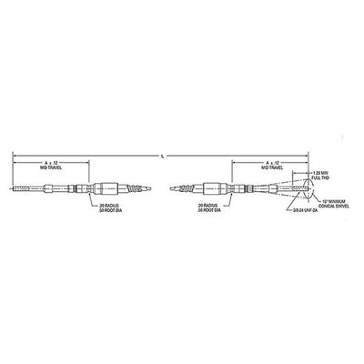 Utility Control Push Pull Cable Assembly with Smooth Character and Customizable Length