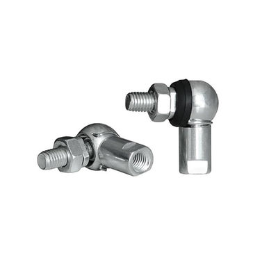 Right Thread Silver or Yellow Zinc Plated L Shaped Ball Joint Rod End Bearing for Steering Linkages